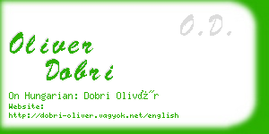 oliver dobri business card